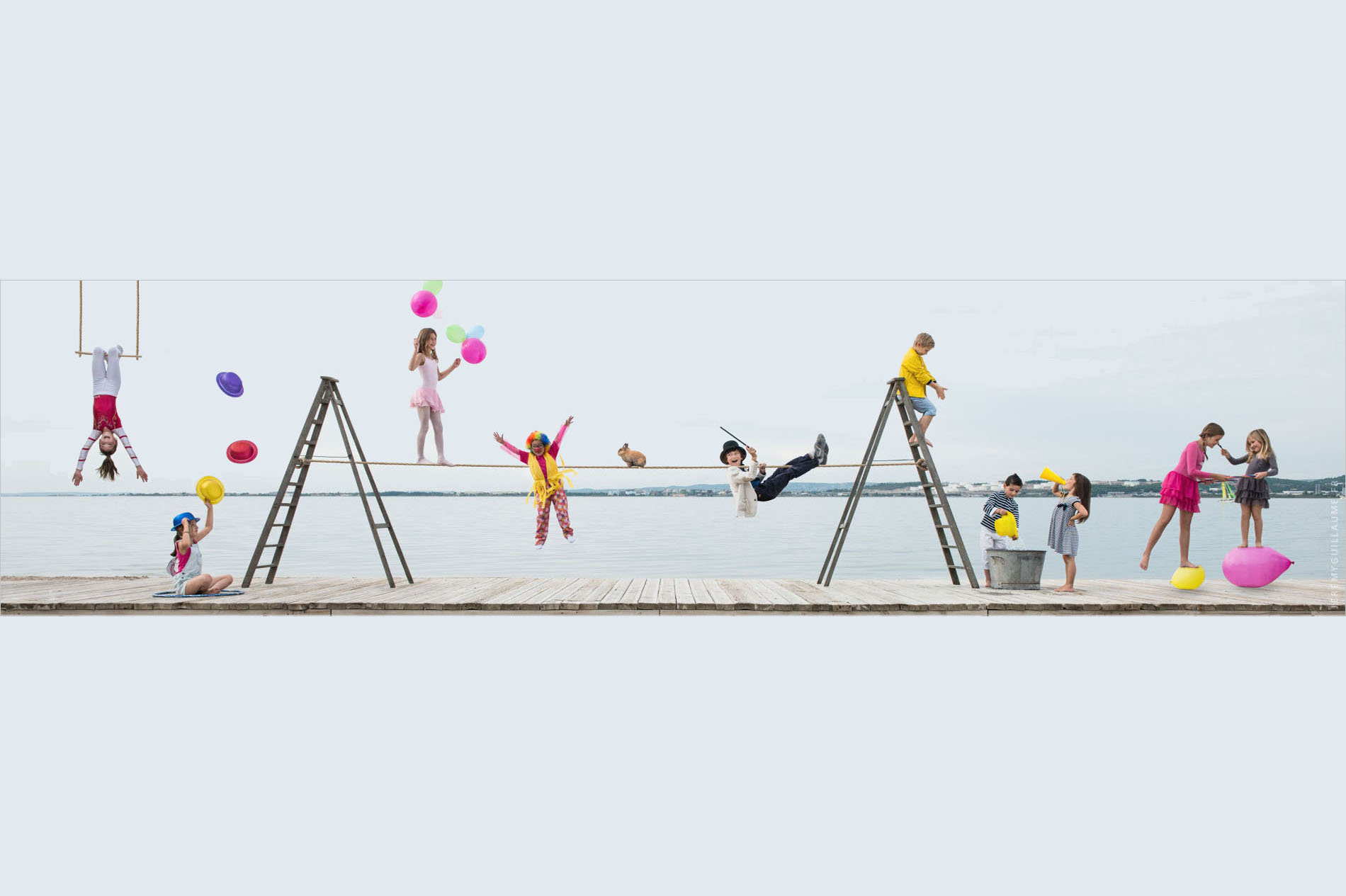 Les Petits Pilous font leur cirque à Vitrolles sur une fresque de 20m !